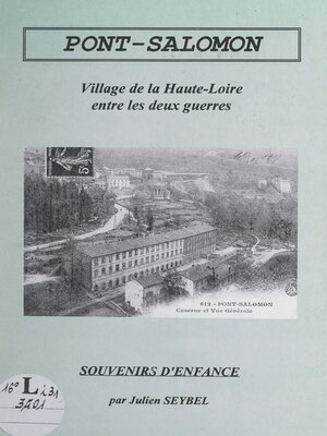 cover image of Souvenirs d'enfance à Pont-Salomon